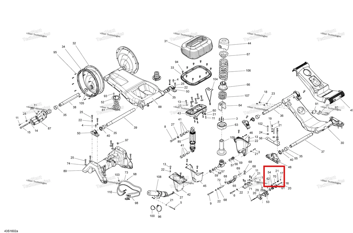Деталь 279000139 (THREADED тяга Sea-Doo GTX (2016) (279000139)) на схеме узла 2016 Sea-Doo GTX Suspension - Gtx Ltd