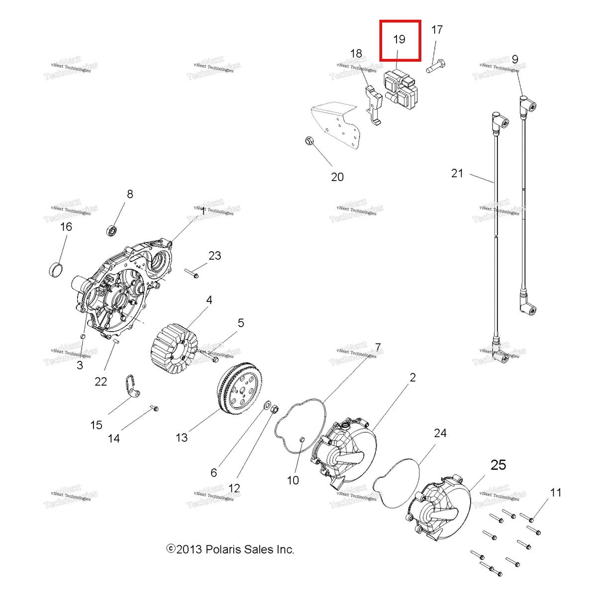 Деталь 2876049 на схеме узла Electrical, Ignition System