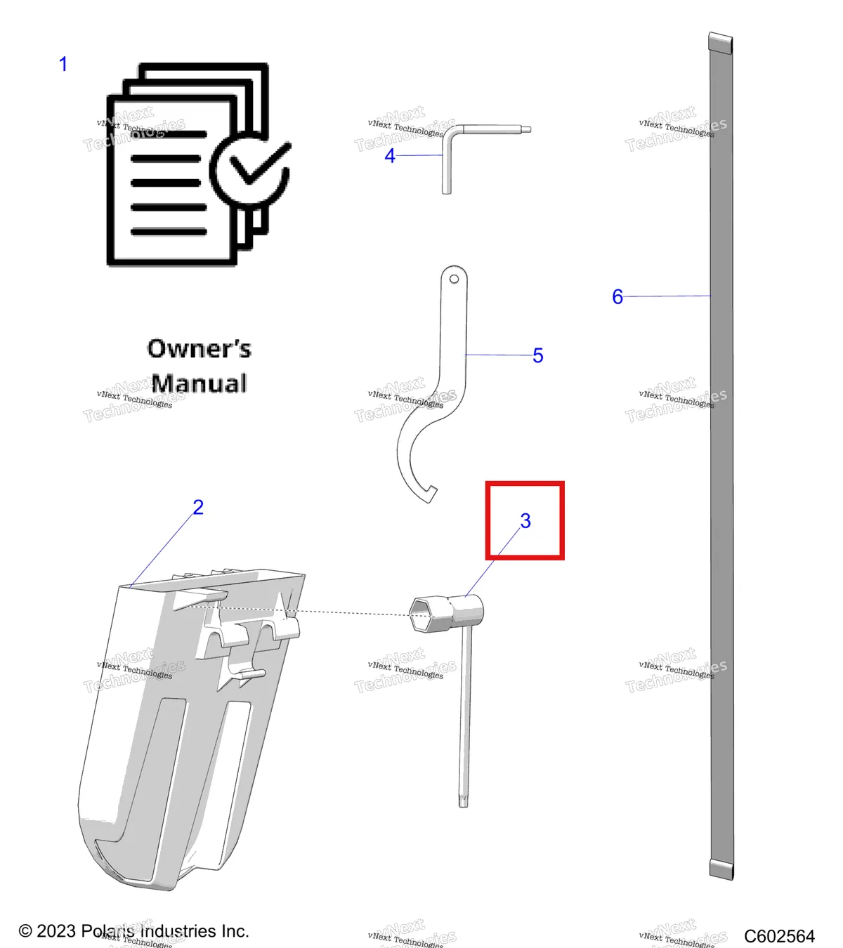 Деталь 2877678 на схеме узла References, Owners Manual, Belt Holder, Tools S27tgm9b