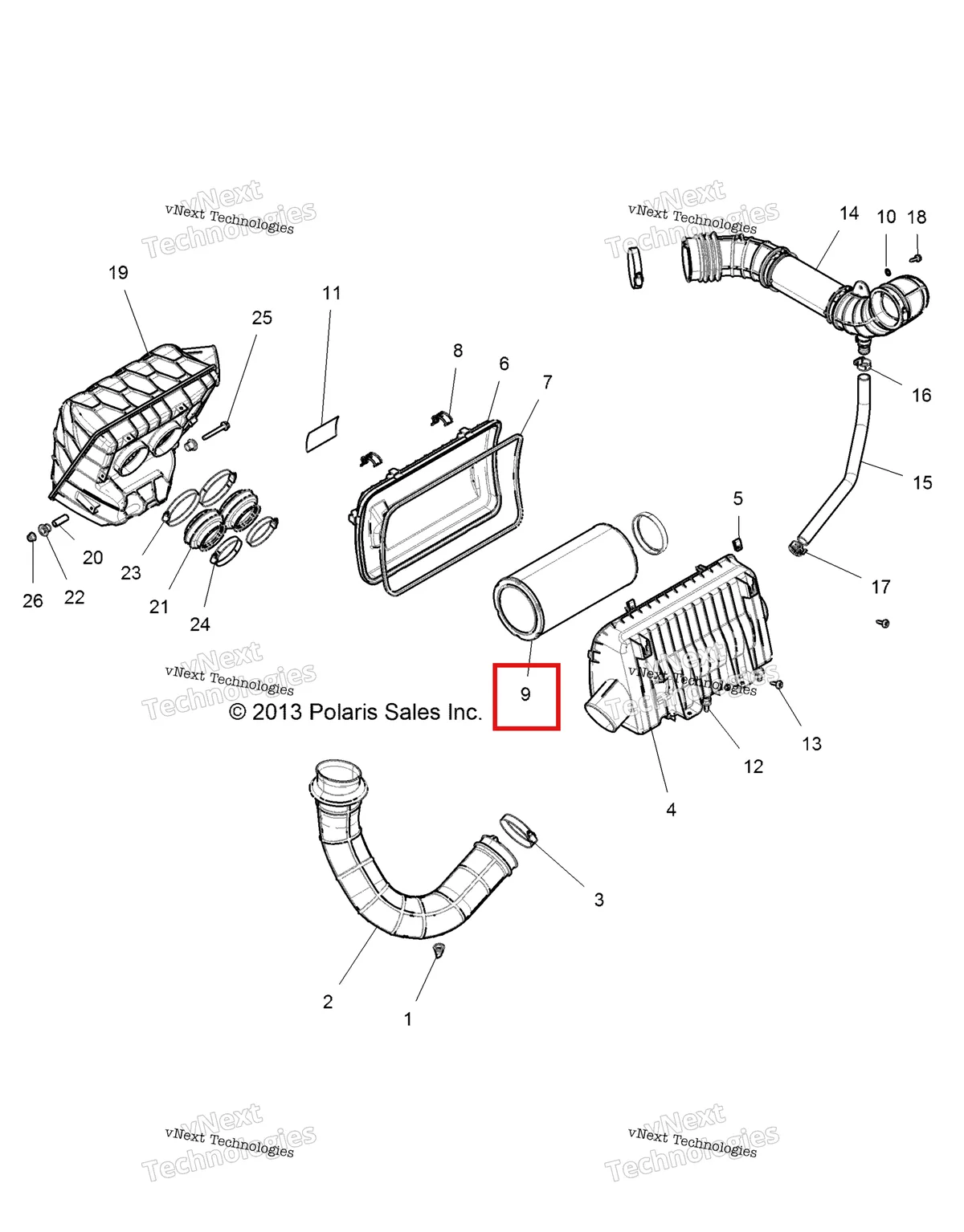 Деталь 2879520 на схеме узла Engine, Air Intake System