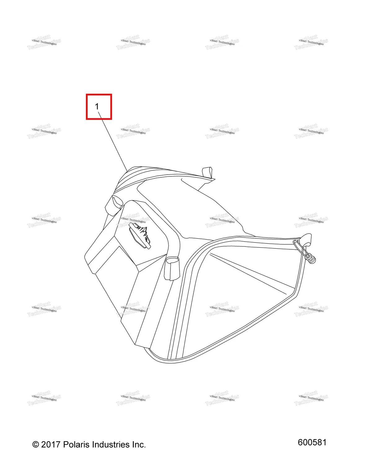 Деталь 2881056 на схеме узла 2022 Polaris 850 RMK PRO 155 2.75