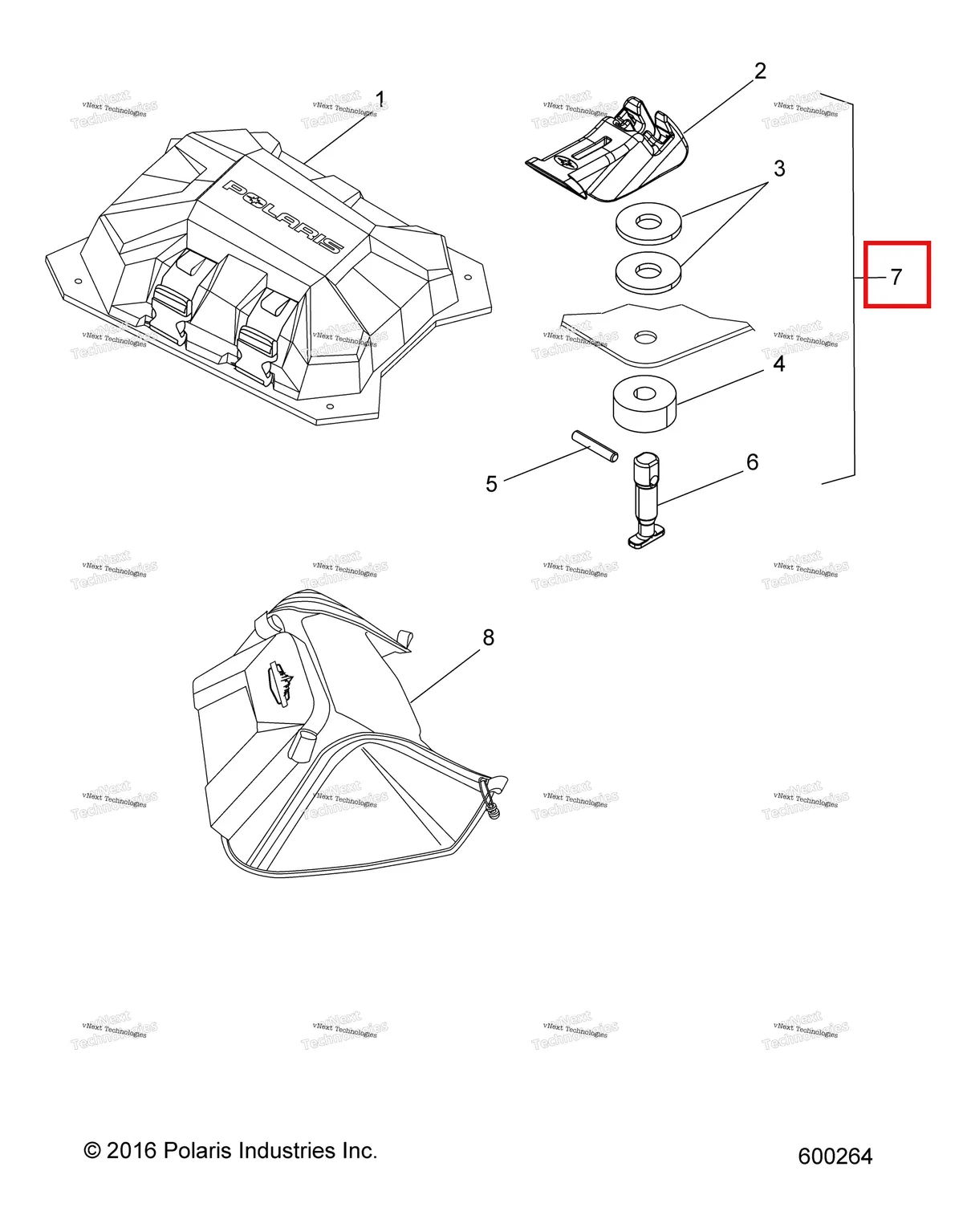 Деталь 2881260 на схеме узла Options, Storage Bags S17egm8/Egp8 Features/Options