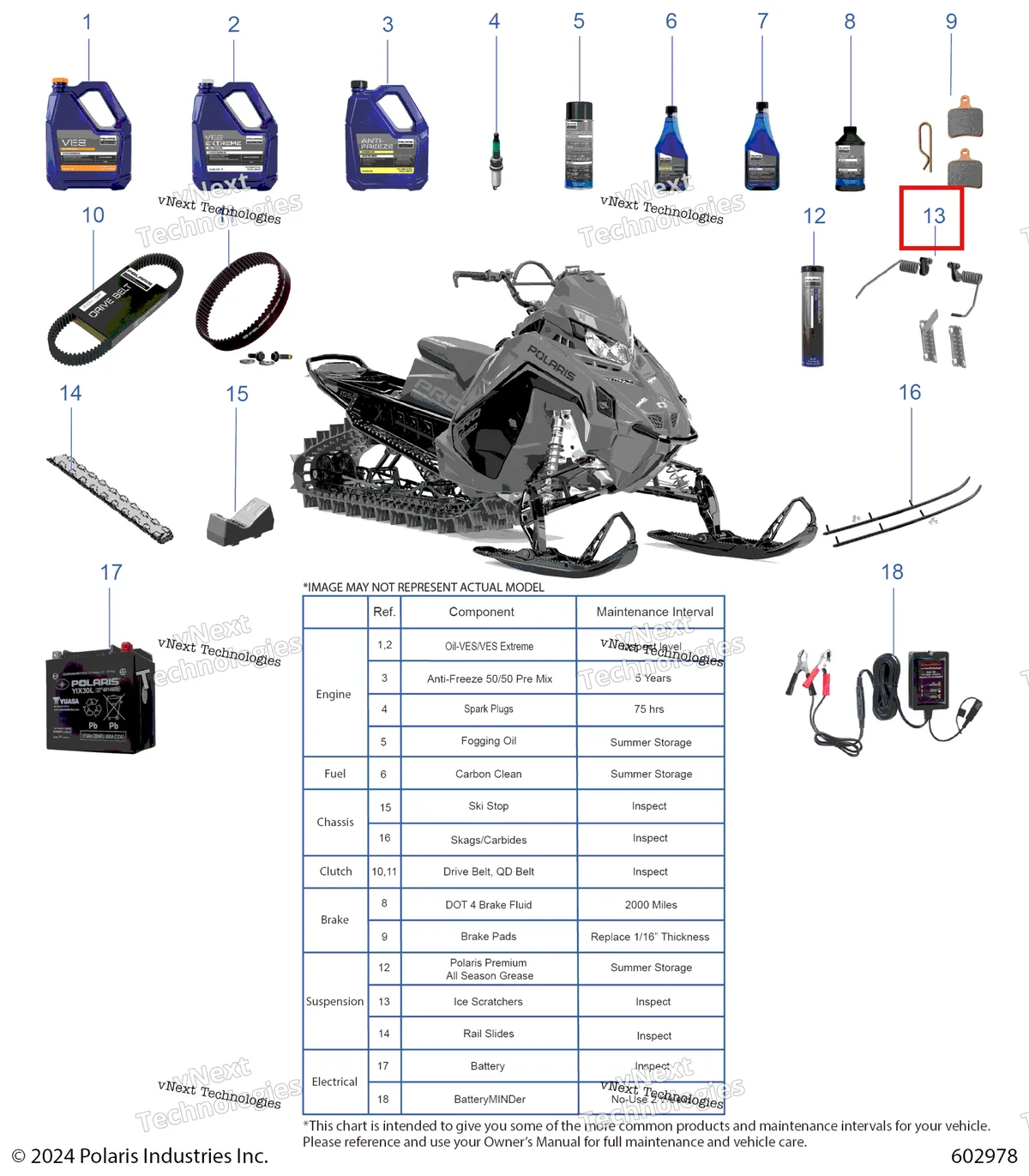 Деталь 2890644 на схеме узла *Service And Maintenance Page*