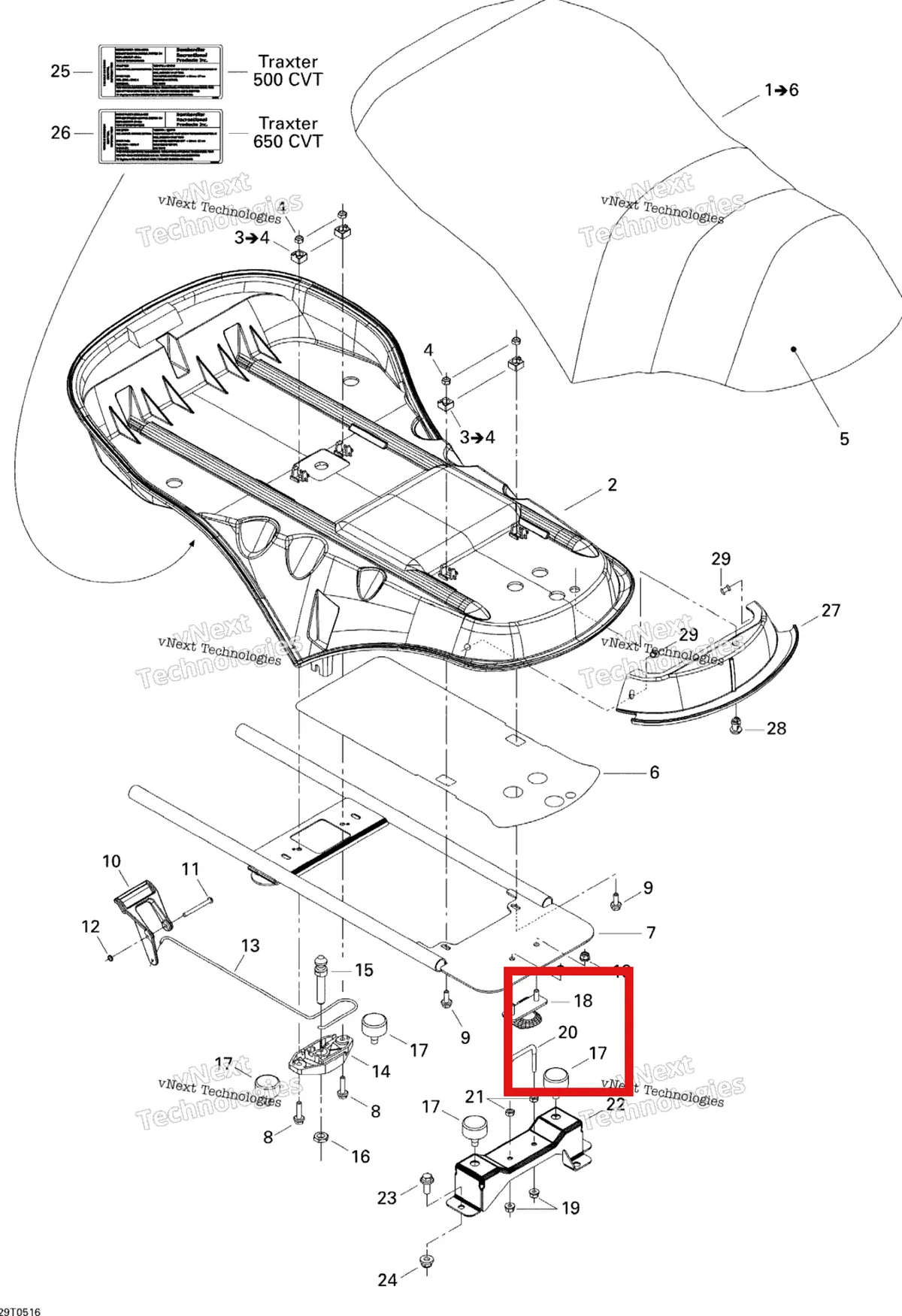 Деталь 291000468 на схеме узла Seat