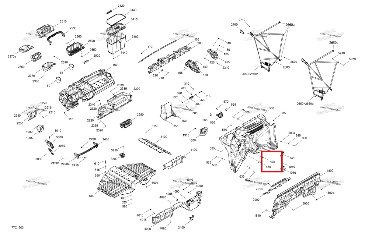 Деталь 291002744 на схеме узла 2019 Can-Am TRAXTER HD8 - T1B SERIES Cab Interior Traxter - Hd8 - T1b