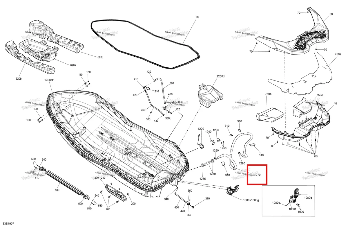 Схема применяемости: Шланг Bilgeflex Package Trixx Sea-Doo Spark 900 HO ACE (2018) (291002952)