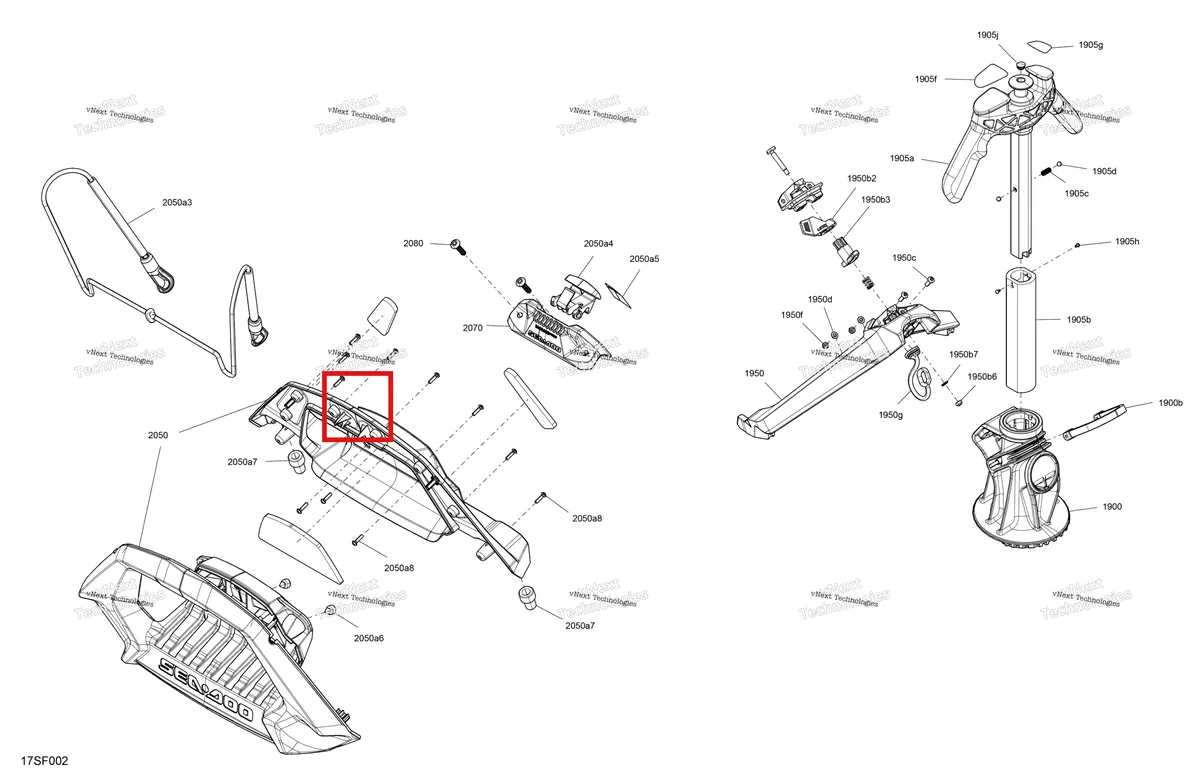 Деталь 291002979 на схеме узла 2026 Sea-Doo WAKE - 170 - BASE - 35TA - Northern Lichen - Audio Body - Accessories