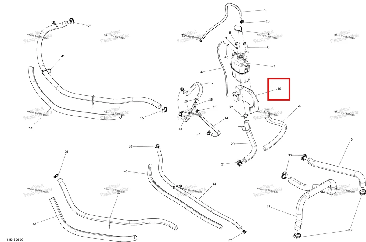 Деталь 291003082 на схеме узла 2016 Sea-Doo Wake Cooling System