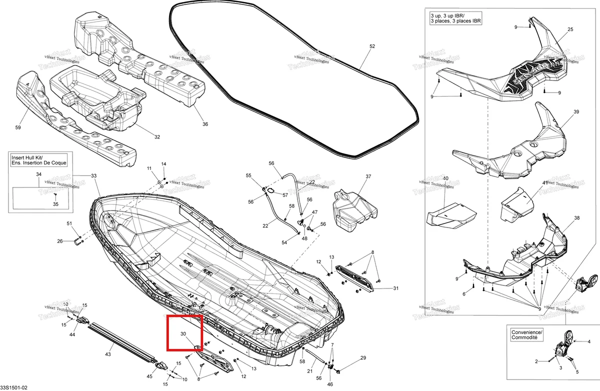 Деталь 292001435 на схеме узла Hull