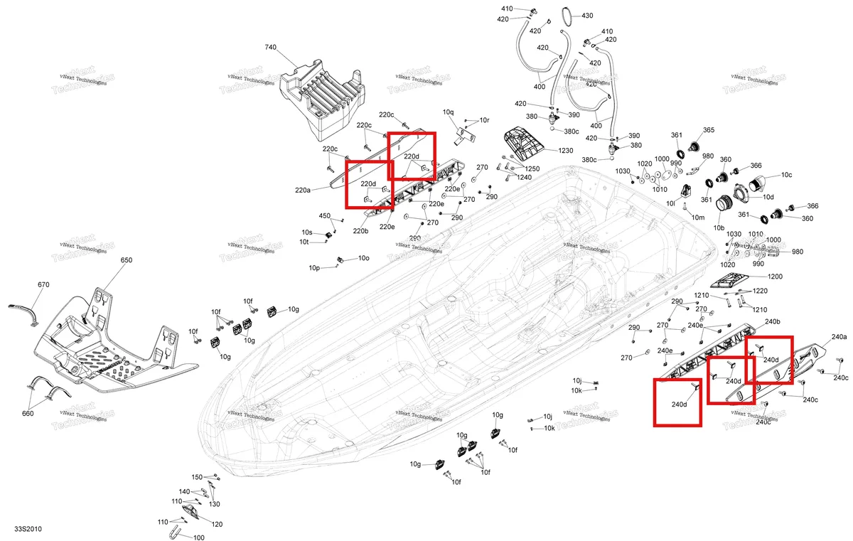 Схема применяемости: Square головка шпилька Sea-Doo RXP (2016) (292001471)