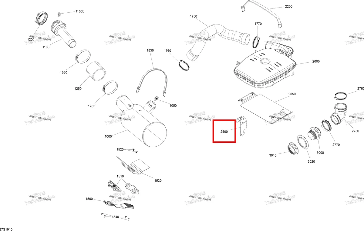 Схема применяемости: Кронштейн Sea-Doo RXT 300 (2018) (292002030)