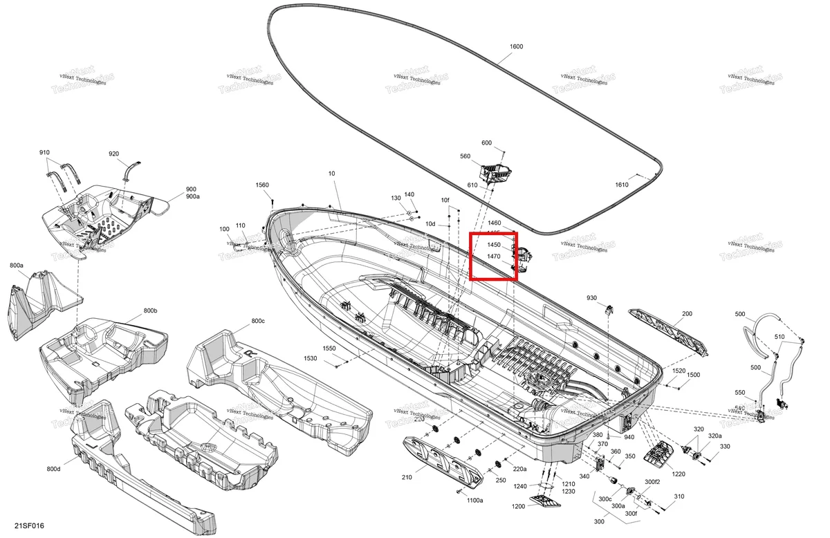Деталь 292002564 на схеме узла 2026 Sea-Doo FISH PRO SCOUT - 130 - 33TB - Bright White Body - Hull