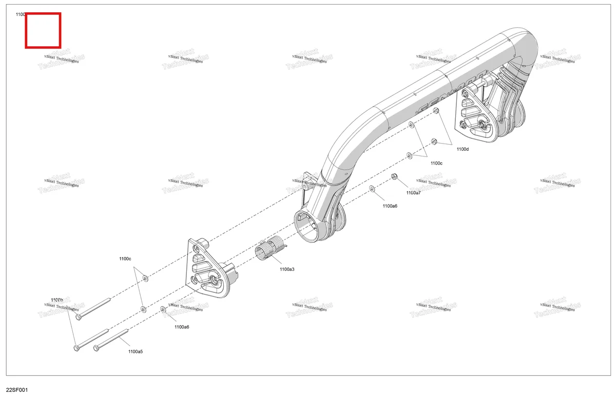 Деталь 292002676 (Ladder комплект включает 1100 to 1100 d Sea-Doo GTX STD 300 (2023) (292002676)) на схеме узла 2026 Sea-Doo GTI - 130 - SE - 29TB - Teal Blue Metalic - Audio Body - Ladder