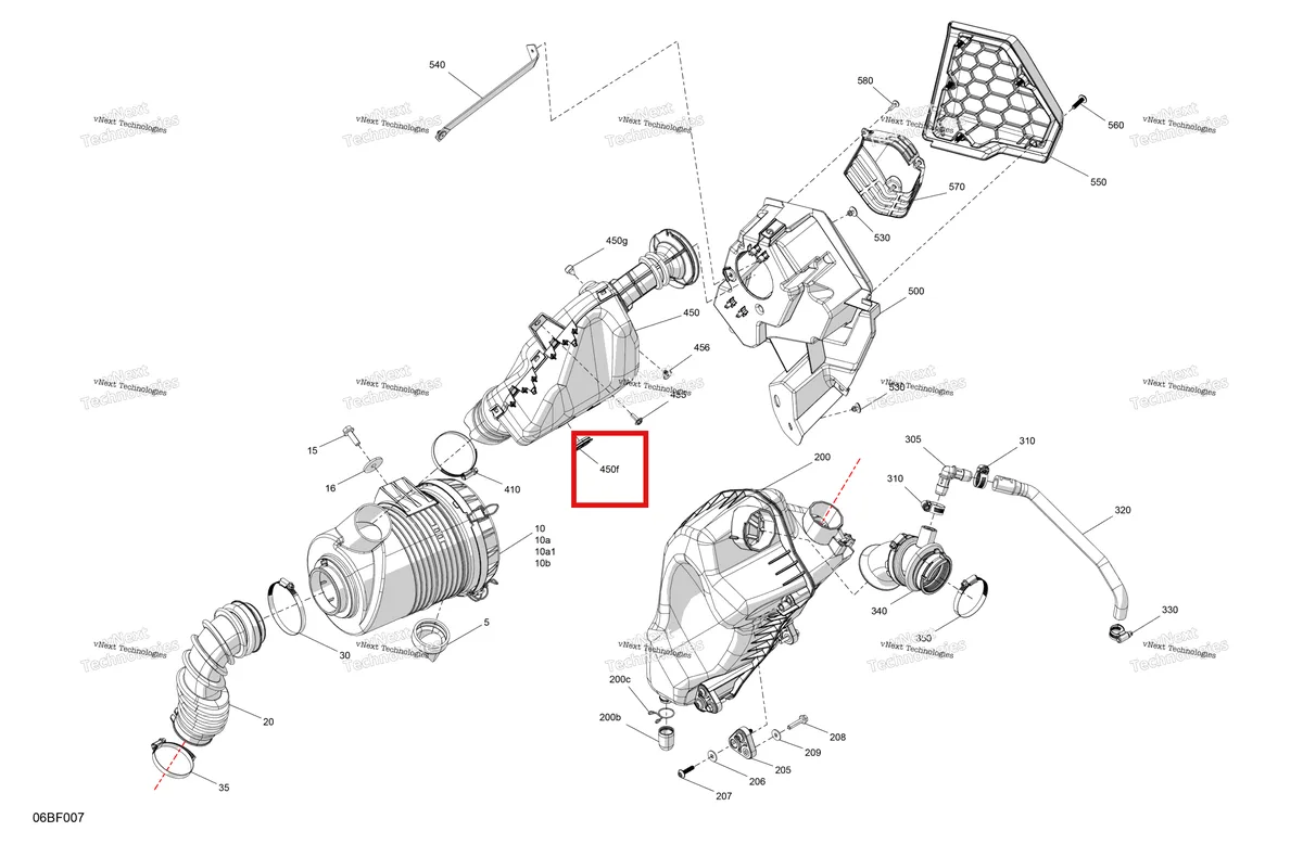 Деталь 293000125 на схеме узла 2026 Can-Am Commander MAX - 700 EFI - DPS - 6HTF - Compass Green - 60