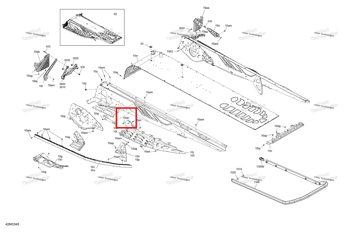 Деталь 293150163 (хомут) на схеме узла Frame - System - Rear Section