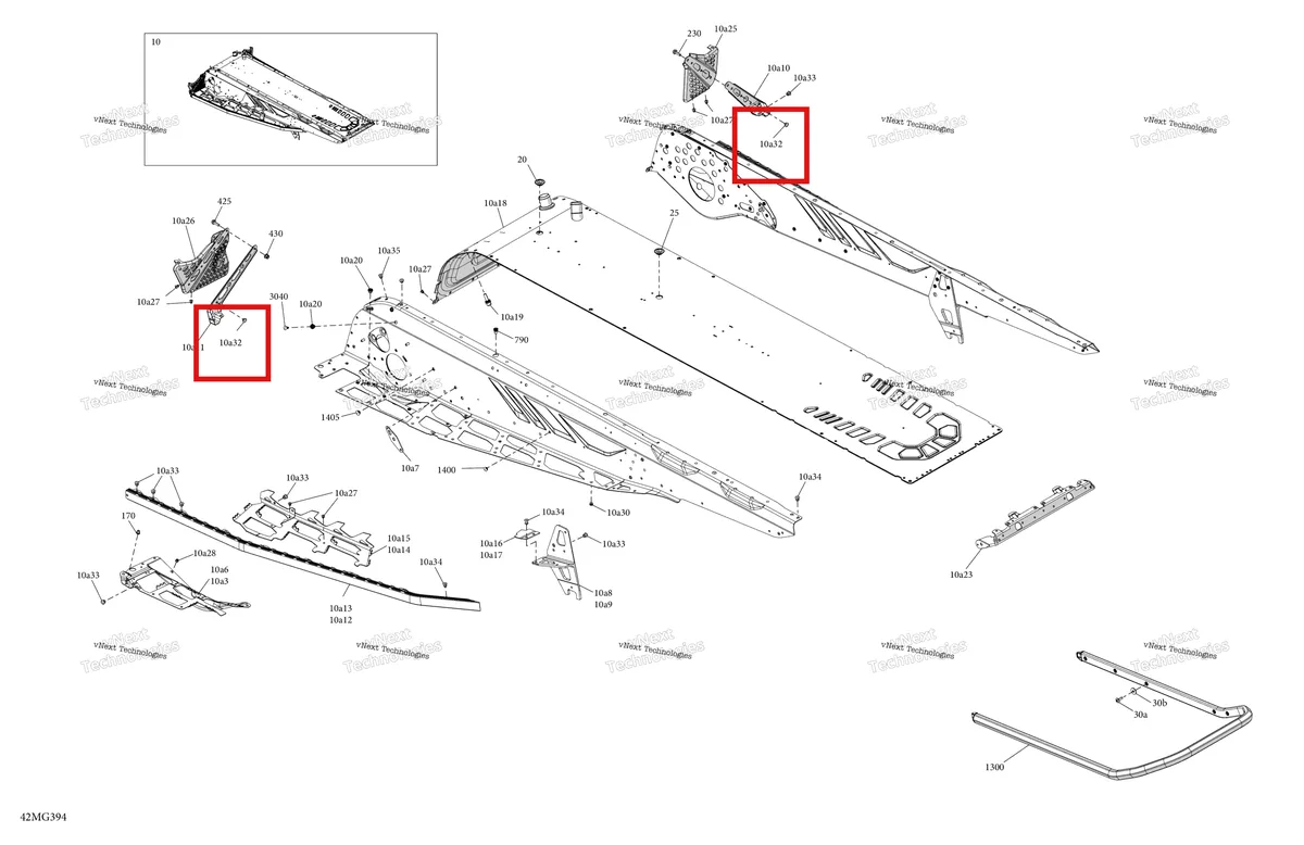 Схема применяемости: Заклёпка Ornit 6,5 × 10.5 Ski-Doo Expedition 850 E-TEC SE (2024) (293150264)