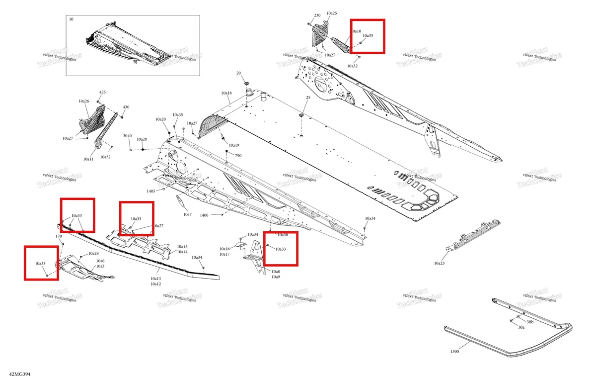 Схема применяемости: Заклёпка Ornit 6,5 × 12.5 Ski-Doo Expedition 850 E-TEC SE (2024) (293150265)