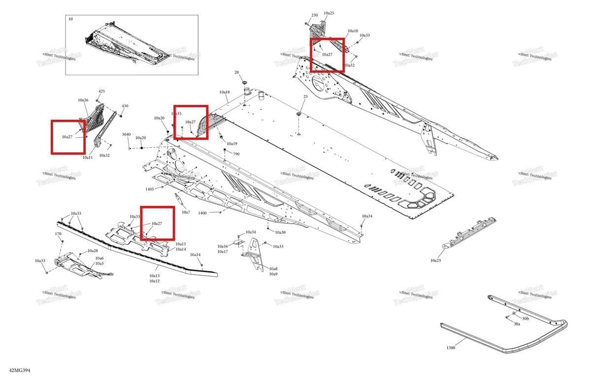 Схема применяемости: Заклёпка Ornit 4,8 × 11,3 Ski-Doo Summit X 850 E-TEC Turbo R (2026) (293150312)