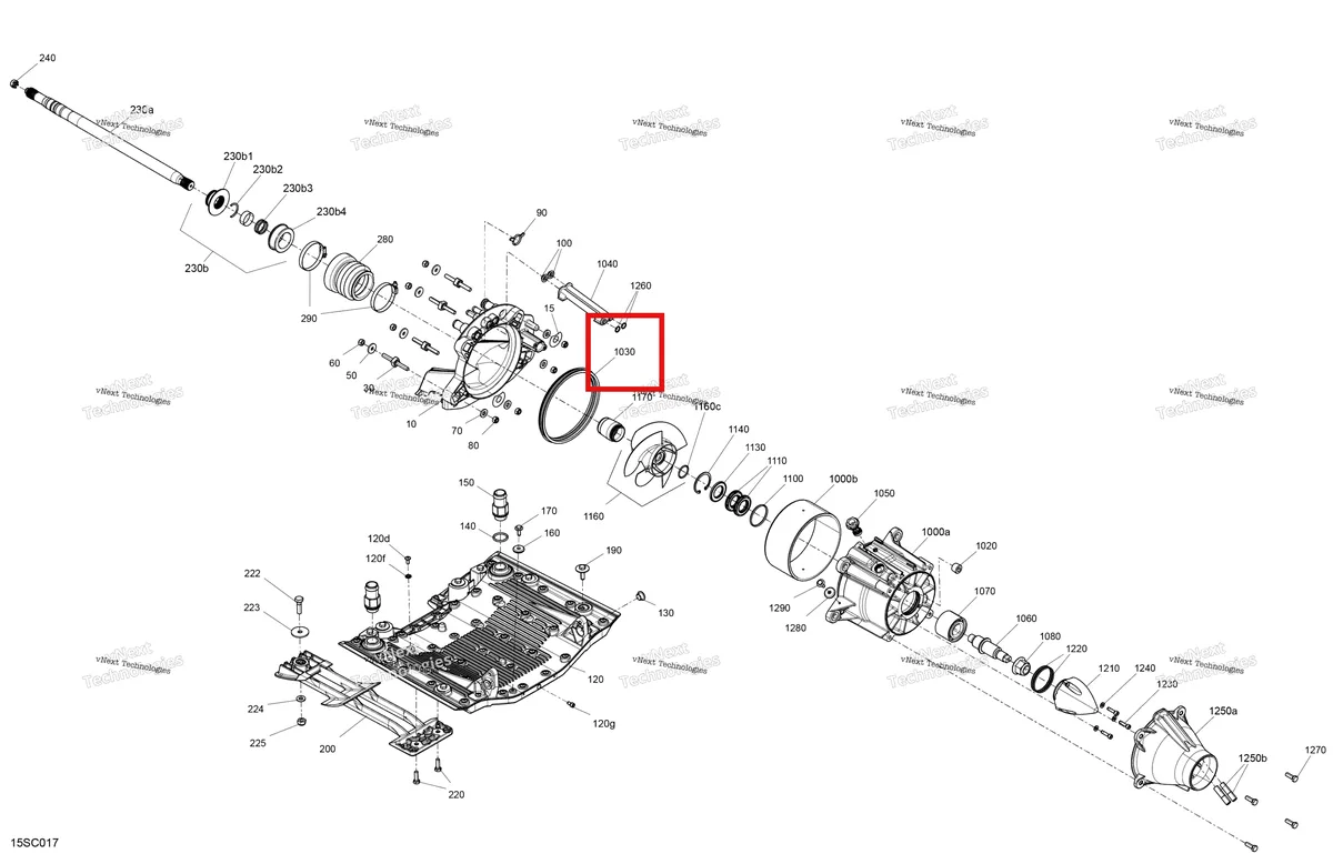 Деталь 293200087 на схеме узла 2023 Sea-Doo GTI 130 Drive - Propulsion