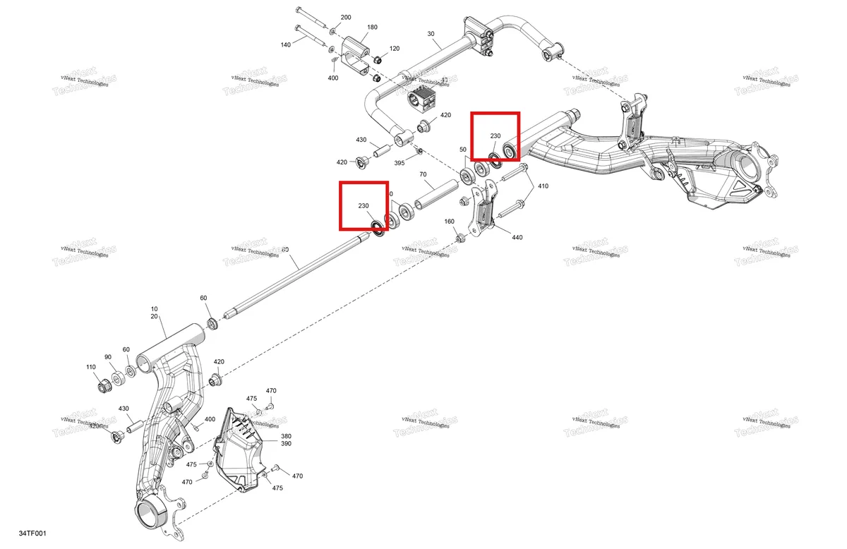 Деталь 293200144 на схеме узла 2026 Can-Am RENEGADE - 4X4 - XMR - 1000R EFI - 5UTB - Scandi Blue Suspension - Rear Components