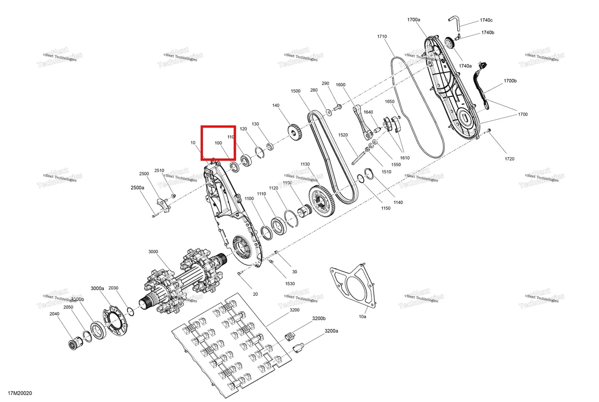 Деталь 293200158 на схеме узла 2020 Ski-Doo TUNDRA 600HO E-TEC Drive - System