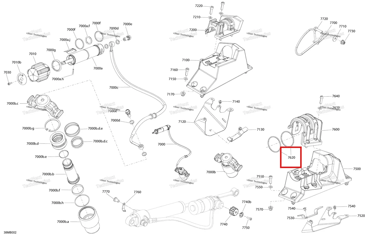 Деталь 293250085 на схеме узла 2022 Ski-Doo MXZ 850 E-TEC - X Suspension - Qas - Quick Adjustment