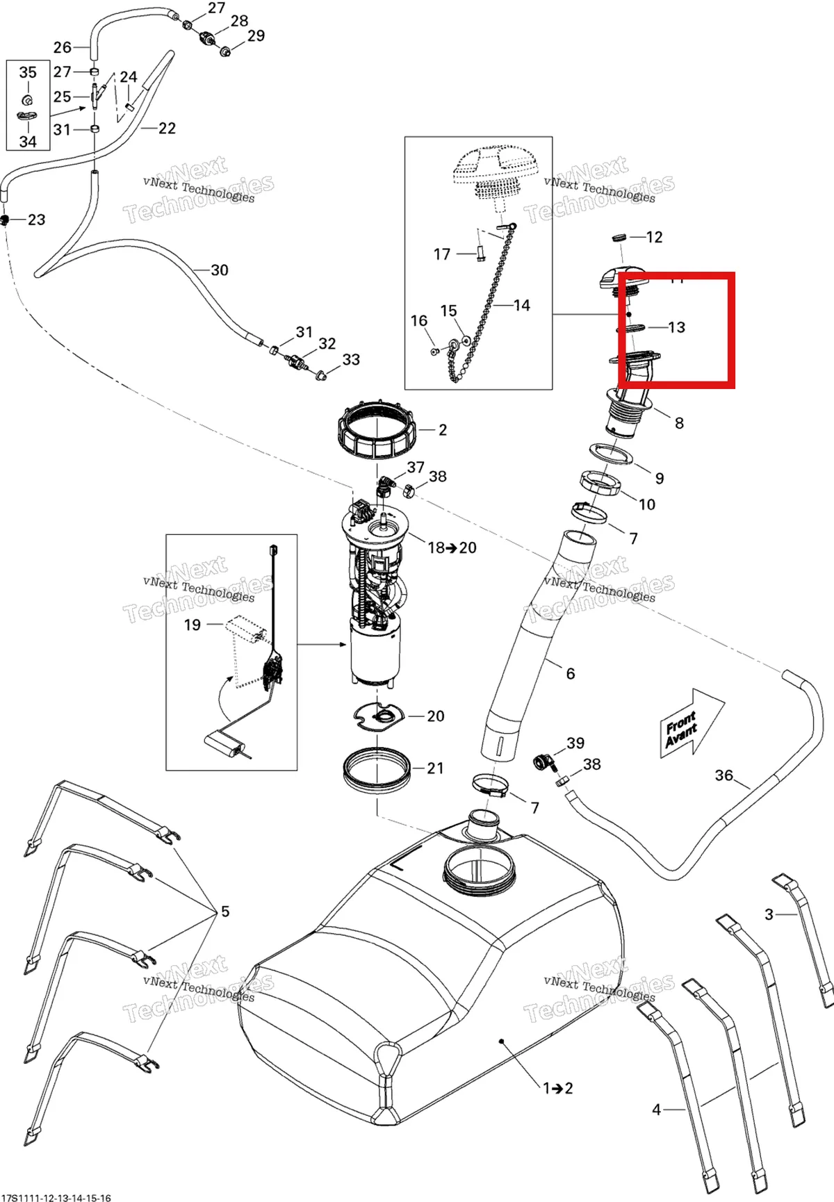Деталь 293250211 на схеме узла Fuel System