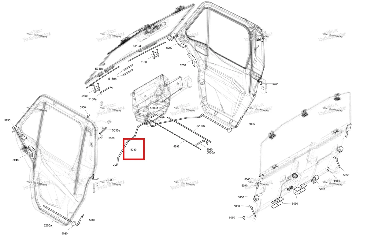Деталь 293250218 на схеме узла 2021 Can-Am Defender PRO HD10 - LTD CAB Body - Enclosure Cab - Isolations