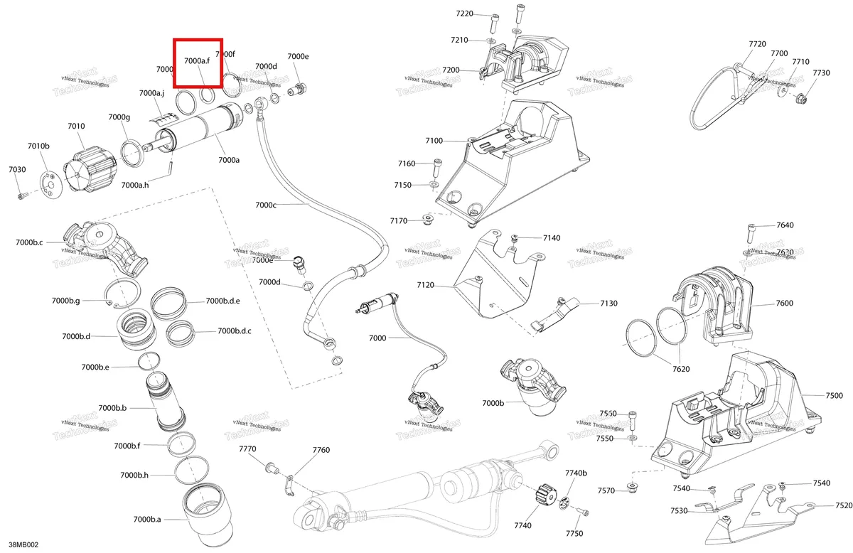 Деталь 293300036 на схеме узла 2022 Ski-Doo MXZ 850 E-TEC - X Suspension - Qas - Quick Adjustment