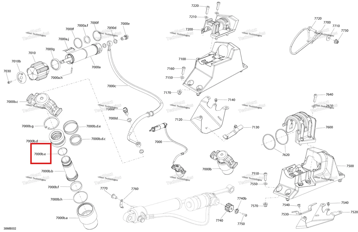 Деталь 293300039 на схеме узла 2022 Ski-Doo MXZ 850 E-TEC - X Suspension - Qas - Quick Adjustment