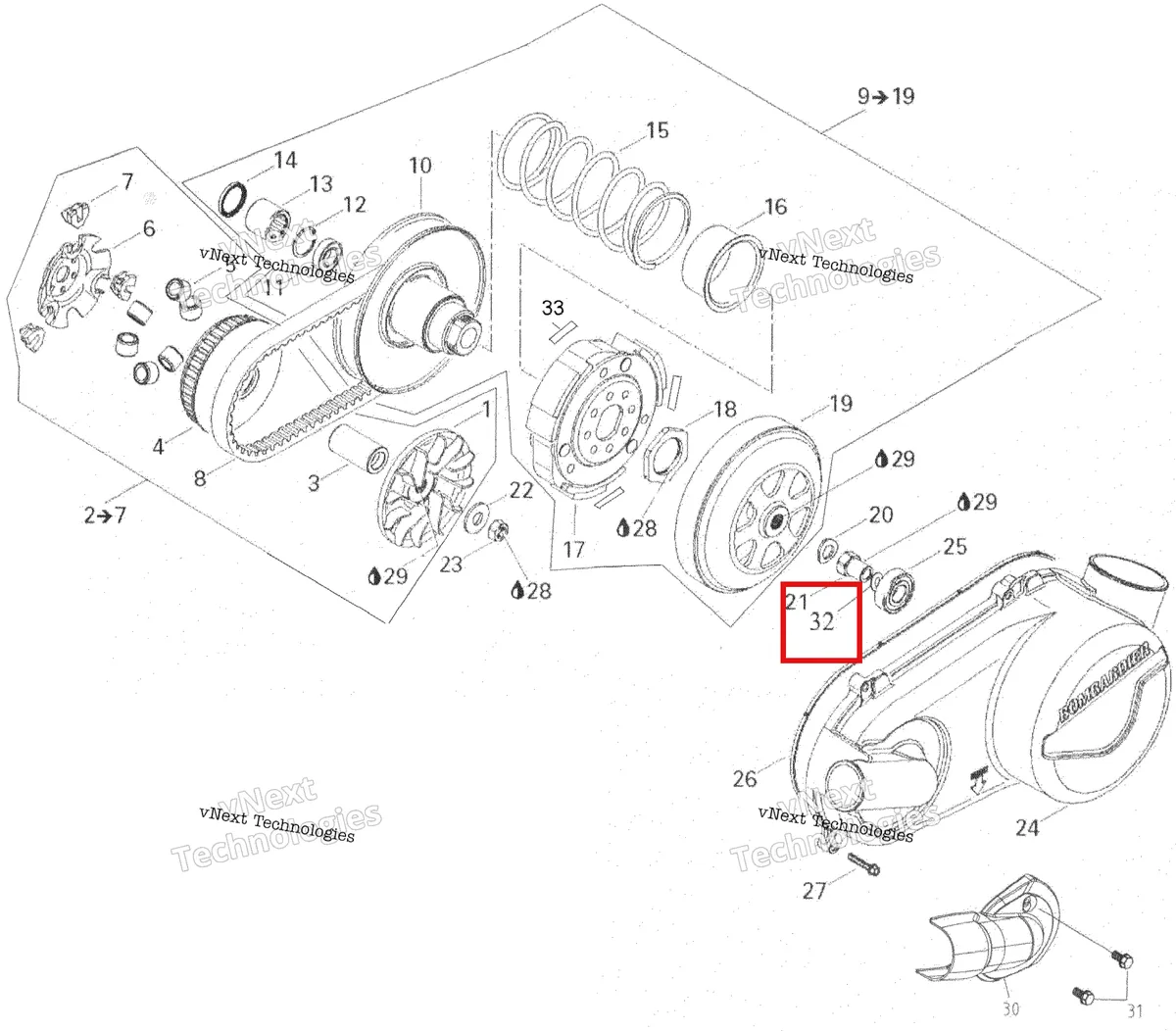 Деталь 293300058 на схеме узла 2007 Can-Am Rally 175 Pulley System