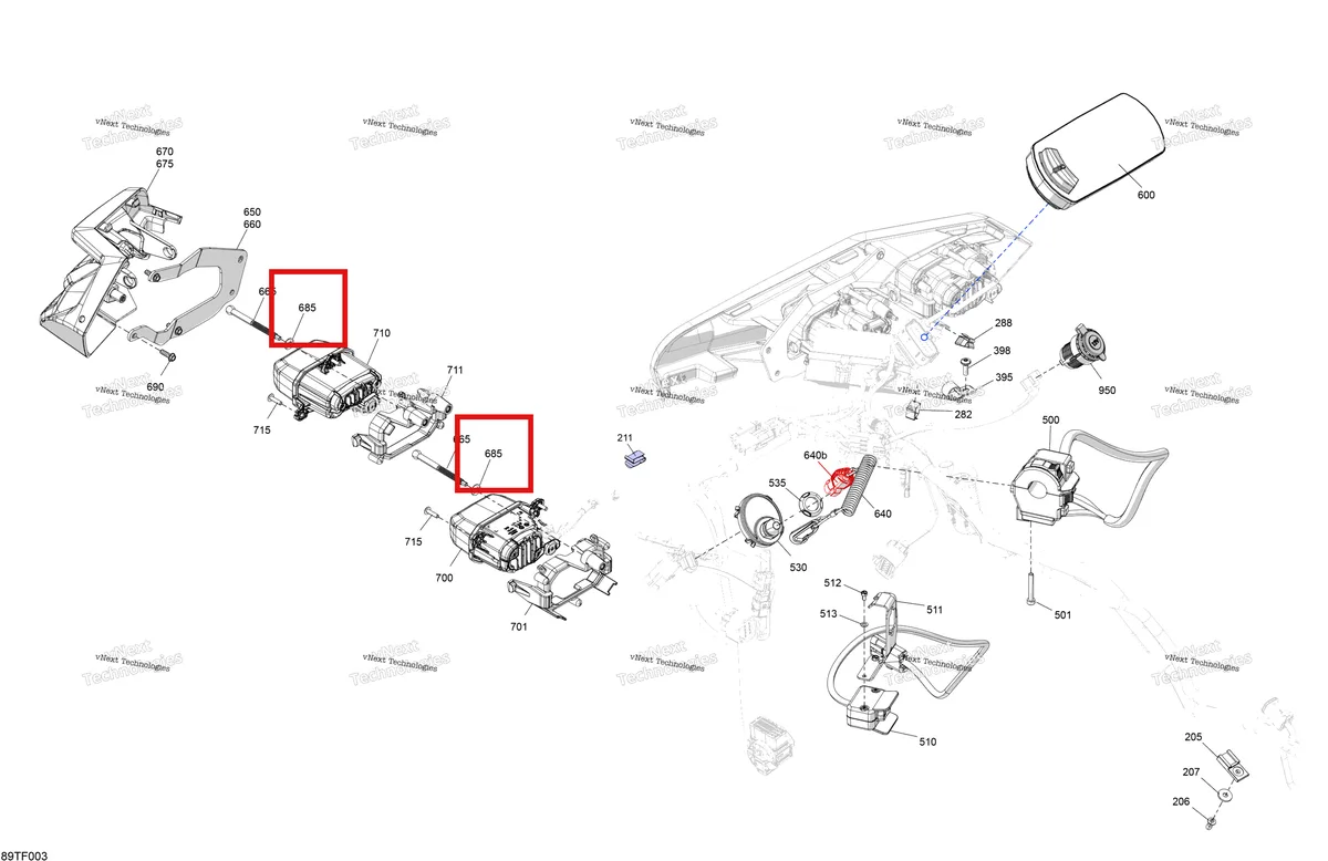Деталь 293300192 на схеме узла 2026 Can-Am RENEGADE - 4X4 - XMR - 1000R EFI - 5UTA - Hyper Silver Electric - Front Section