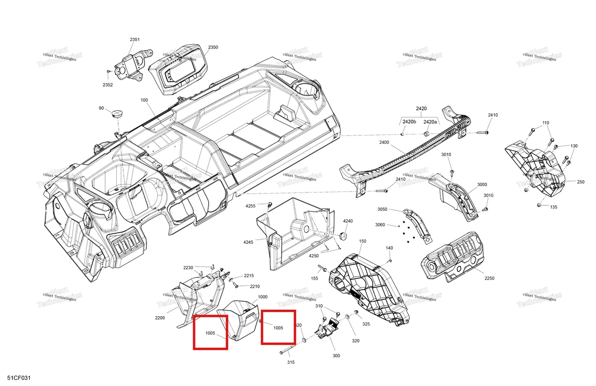 Деталь 293300194 на схеме узла 2026 Can-Am Defender MAX - HD10 - DPSCAB - 8ATE - Compass Green - 65