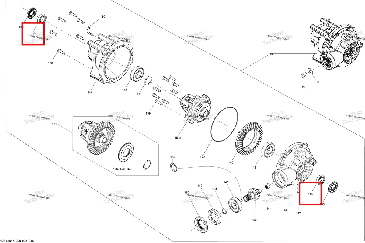 Деталь 293350044 на схеме узла 2015 Can-Am OUTLANDER L 500 EFI Drive System, Front _Differential