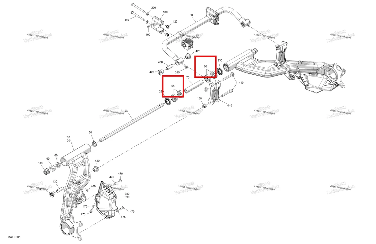 Деталь 293350145 на схеме узла 2026 Can-Am RENEGADE - 4X4 - XMR - 1000R EFI - 5UTB - Scandi Blue Suspension - Rear Components