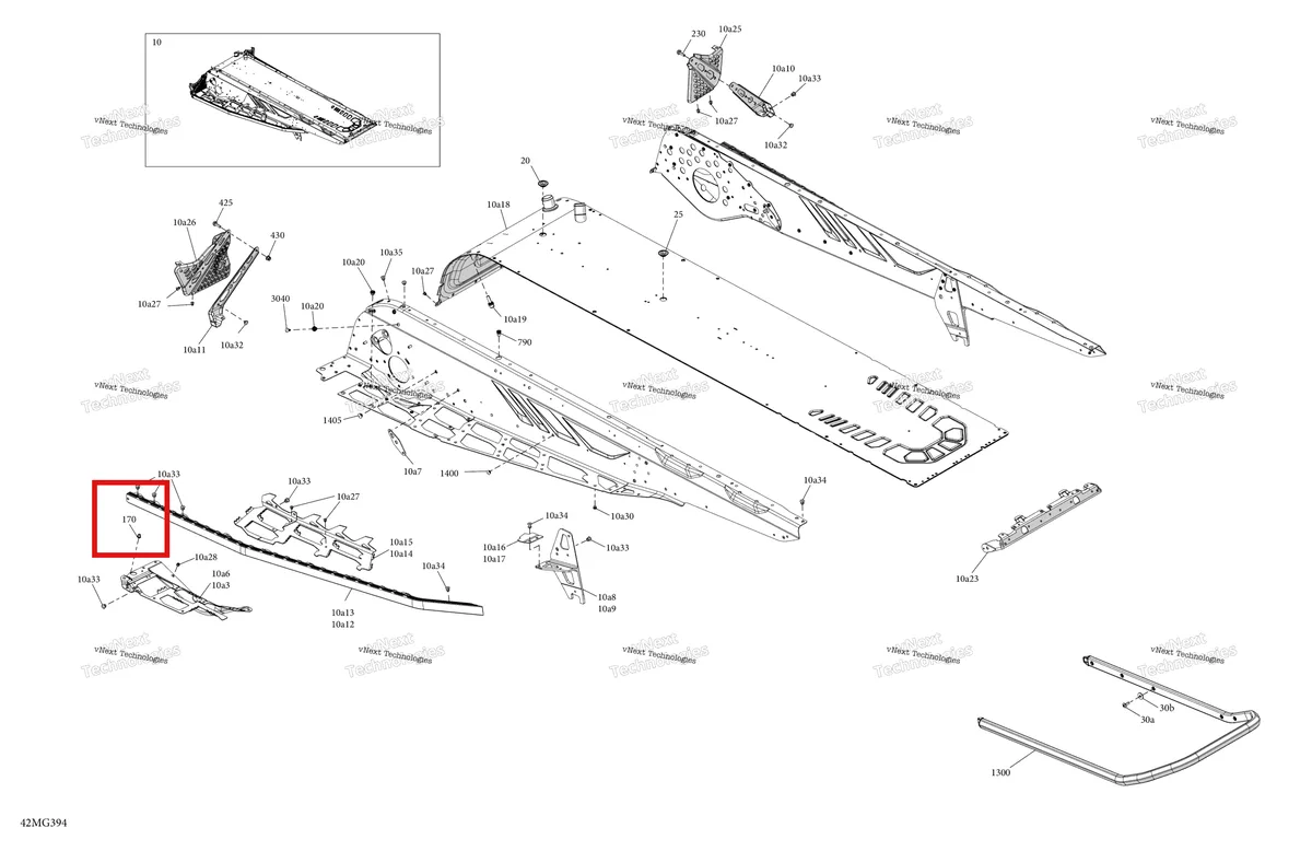 Деталь 293450267 на схеме узла 2027 Ski-Doo BACKCOUNTRY - SPORT - 600 EFI - UBVA - Neo Yellow - 16X146X2.0P Track Frame - System - Rear Section