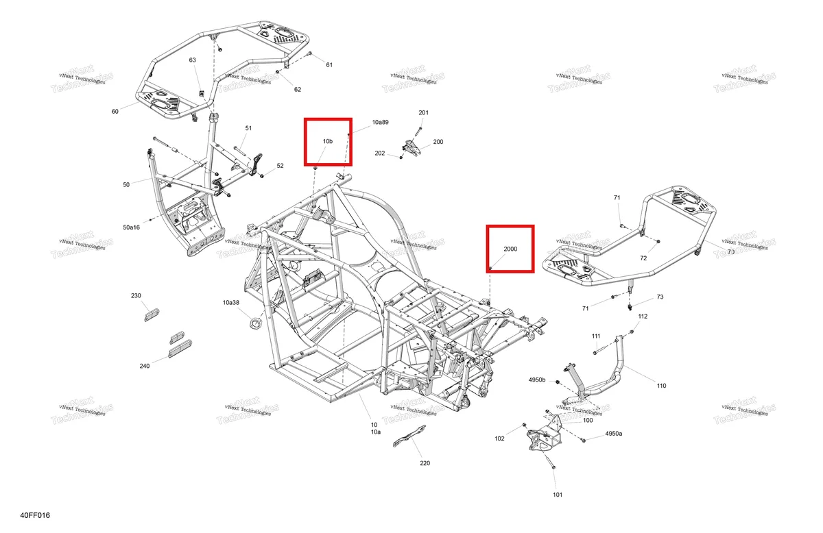 Схема применяемости: Threaded вставка Can-Am Outlander 4x4 XT 1000R (2025) (293450383)