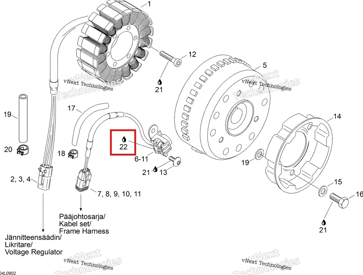 Деталь 293530011 (Деталь Sealant, Sikaflex Black # 221) на схеме узла 2009 Ski-Doo Expedition TUV 600 H.O. SDI Magneto
