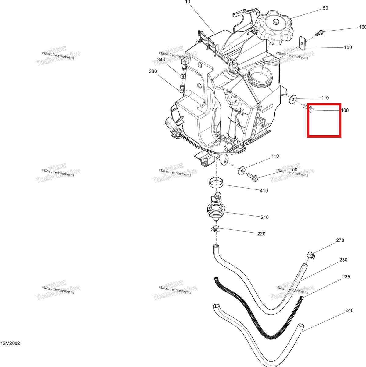 Деталь 293650043 (Зажим) на схеме узла 2020 Ski-Doo EXPEDITION SPORT 550F Engine - Oil