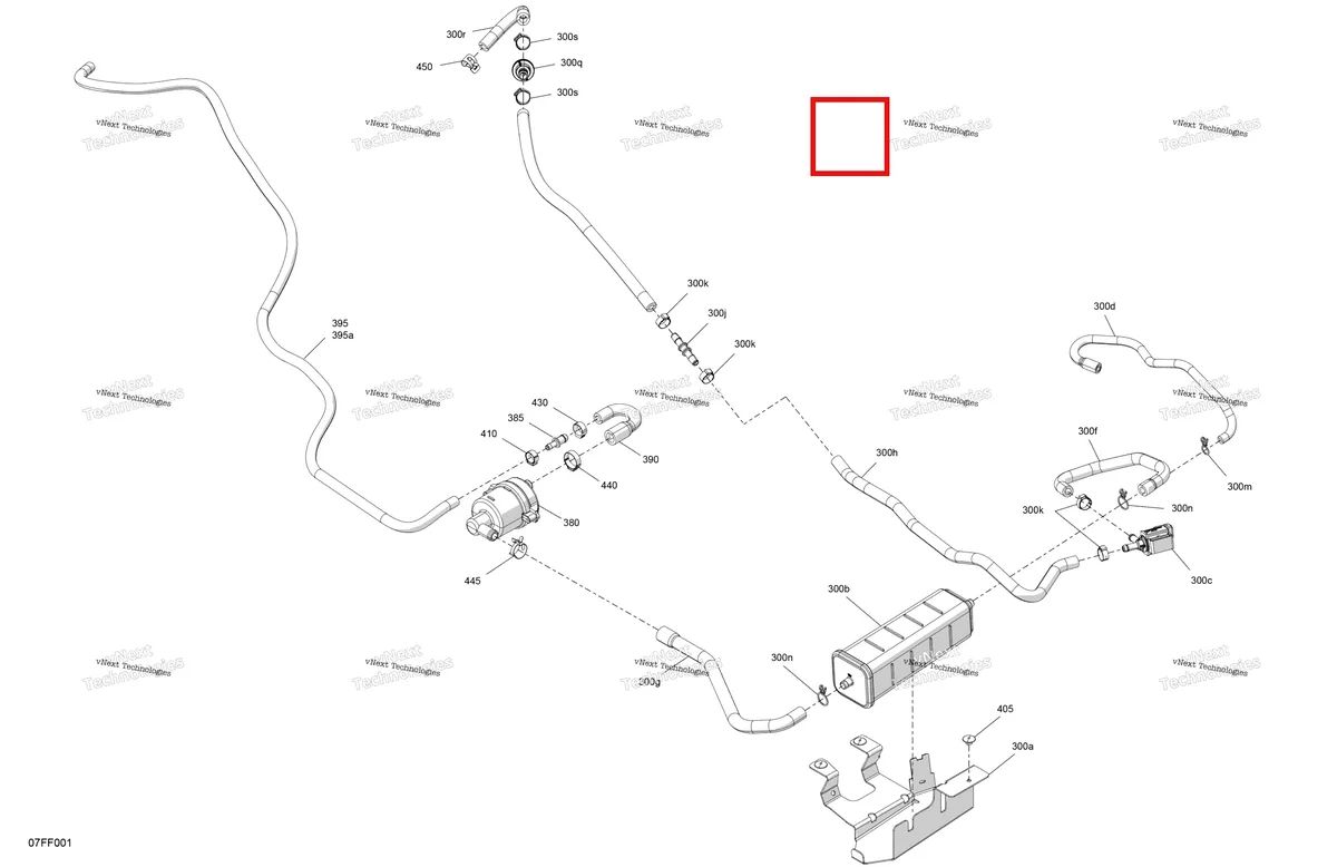 Деталь 293650214 (Пружинный Зажим) на схеме узла 2026 Can-Am OUTLANDER - 4X4 - DPS - 500 - 1BTA - CALI - Granite Grey Engine - Canister Charcoal Ass'y