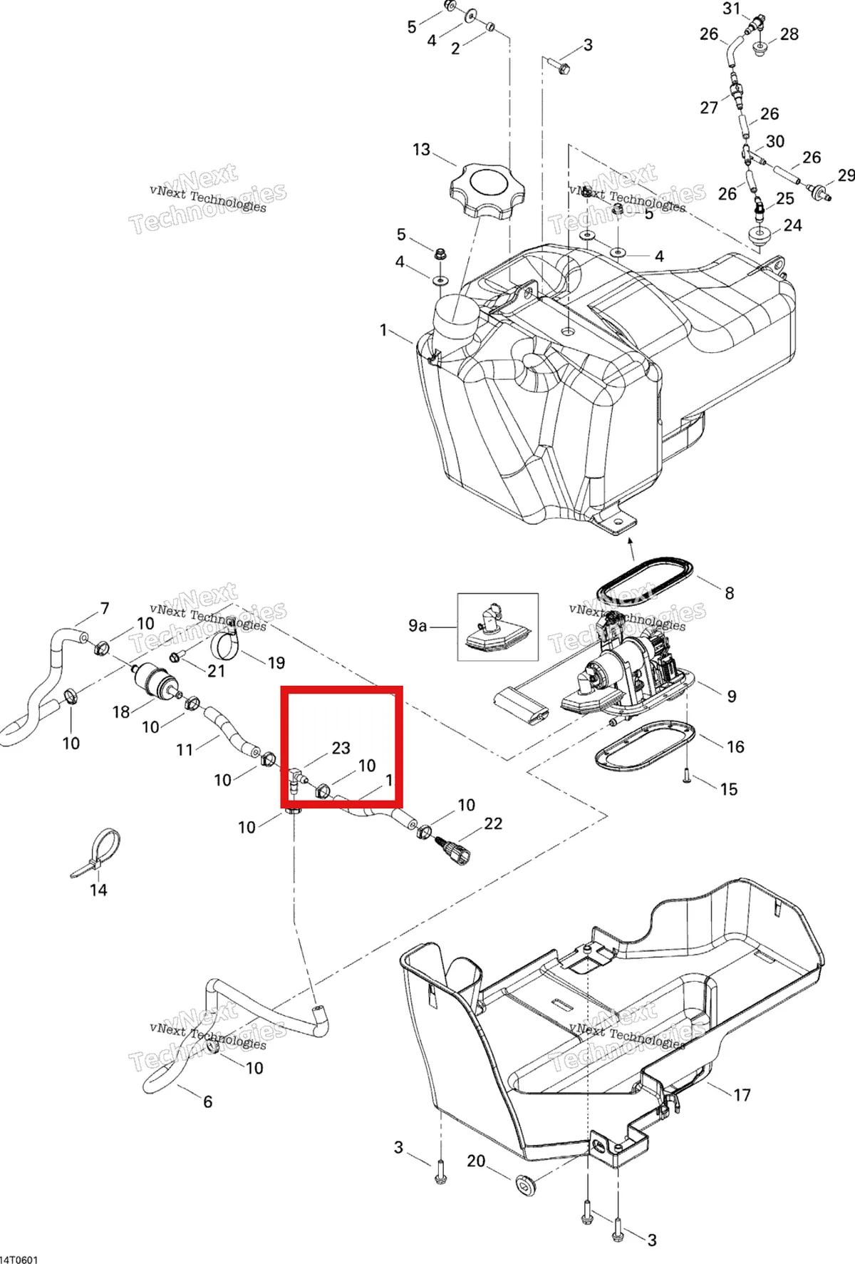 Деталь 293710061 на схеме узла 2006 Can-Am Outlander 800 STD 4 X 4 Fuel System