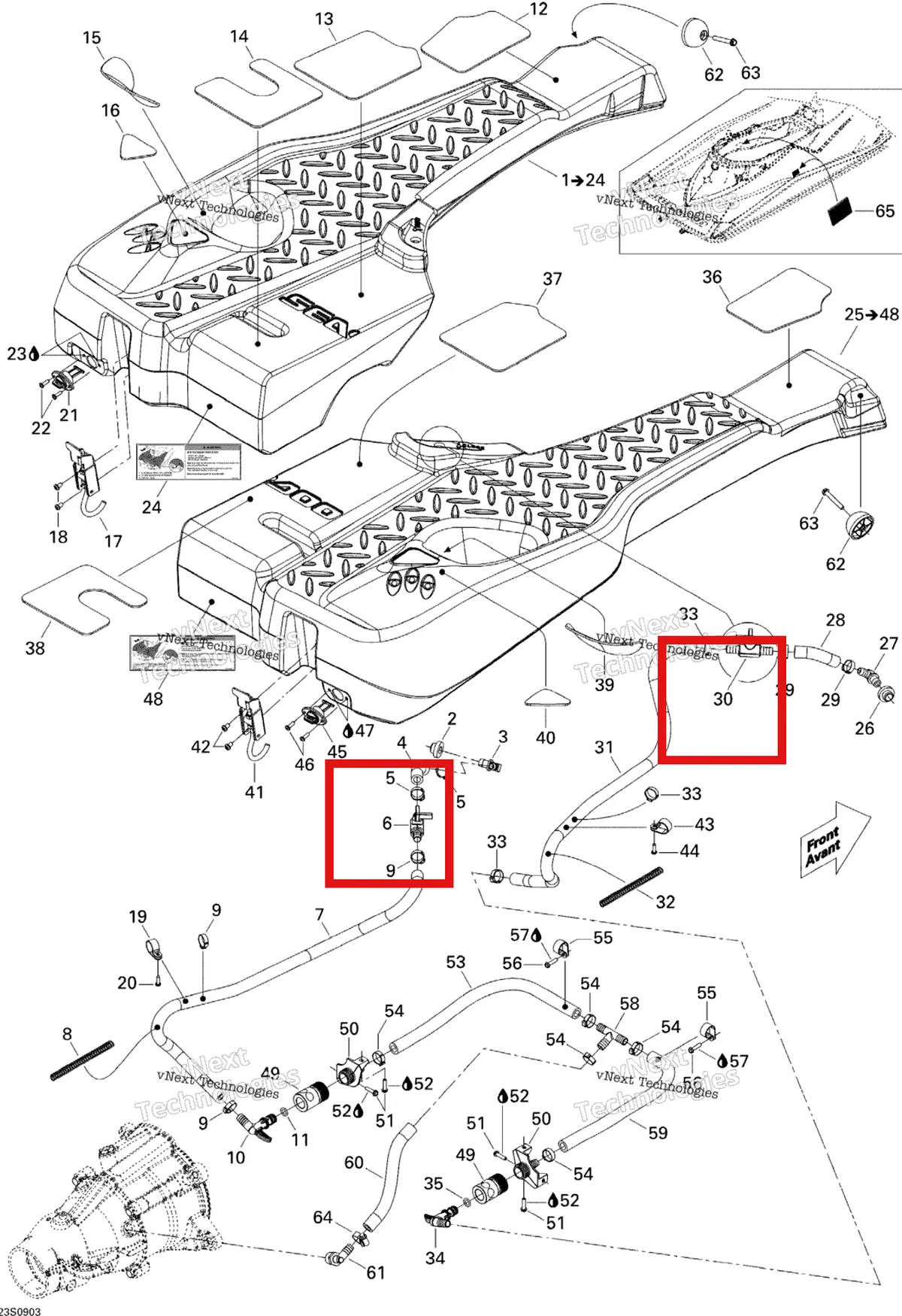 Деталь 293710126 на схеме узла 2009 Sea-Doo Wake PRO 215 Ballast Tank
