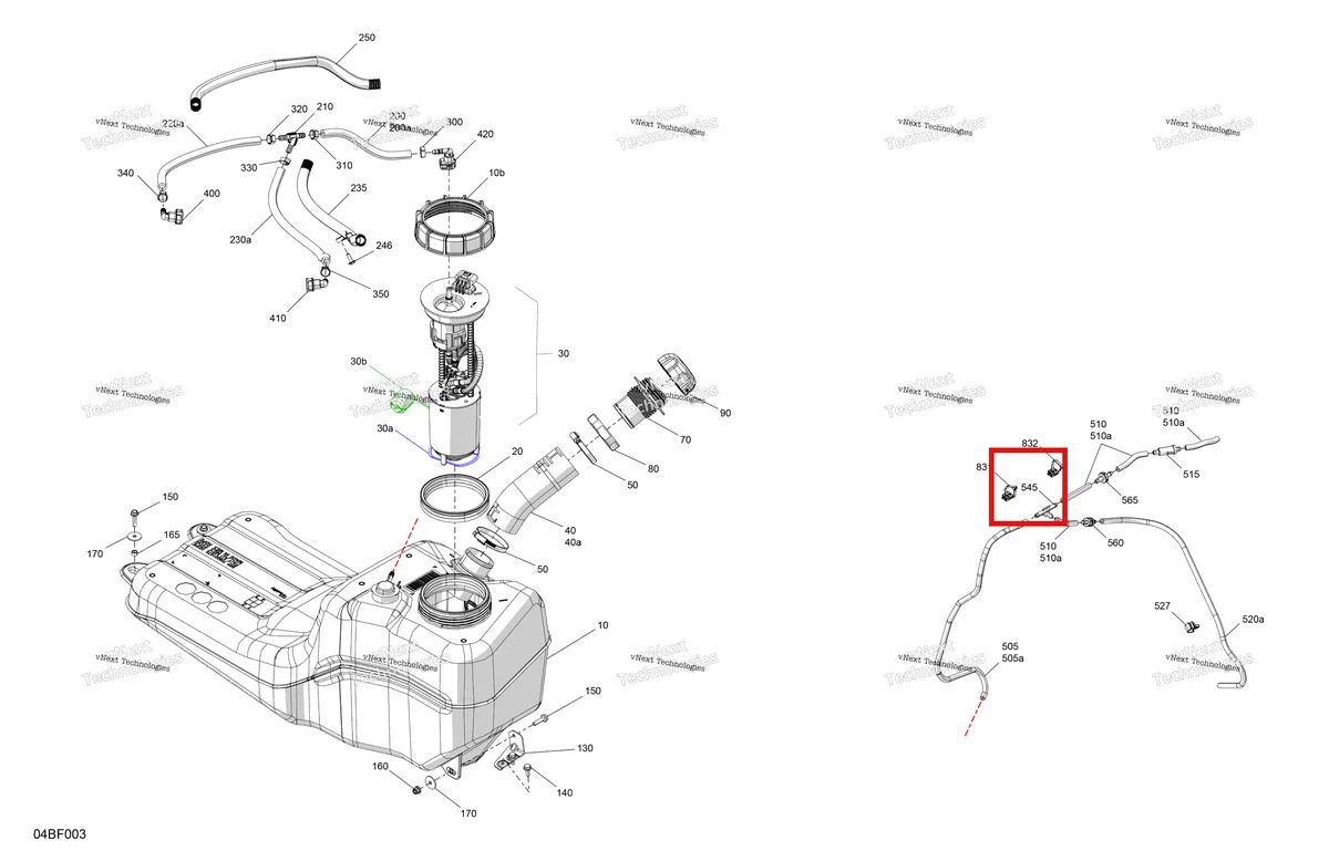 Деталь 293710222 (Y труба фитинг Can-Am Commander 1000R EFI XT (2026) (293710222)) на схеме узла 2026 Can-Am Commander MAX - 1000R EFI - XMR - 6CTD - Dark Wildland Camo - 64