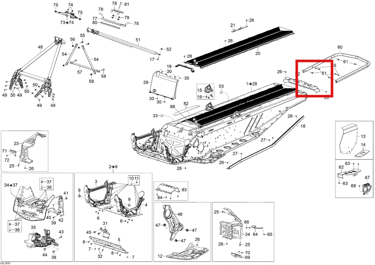 Деталь 293740049 (Деталь Sealing List) на схеме узла 09- Frame