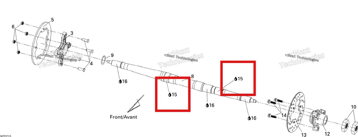 Деталь 293800073 на схеме узла 2007 Can-Am DS 250 NA / Inter Drive Shaft