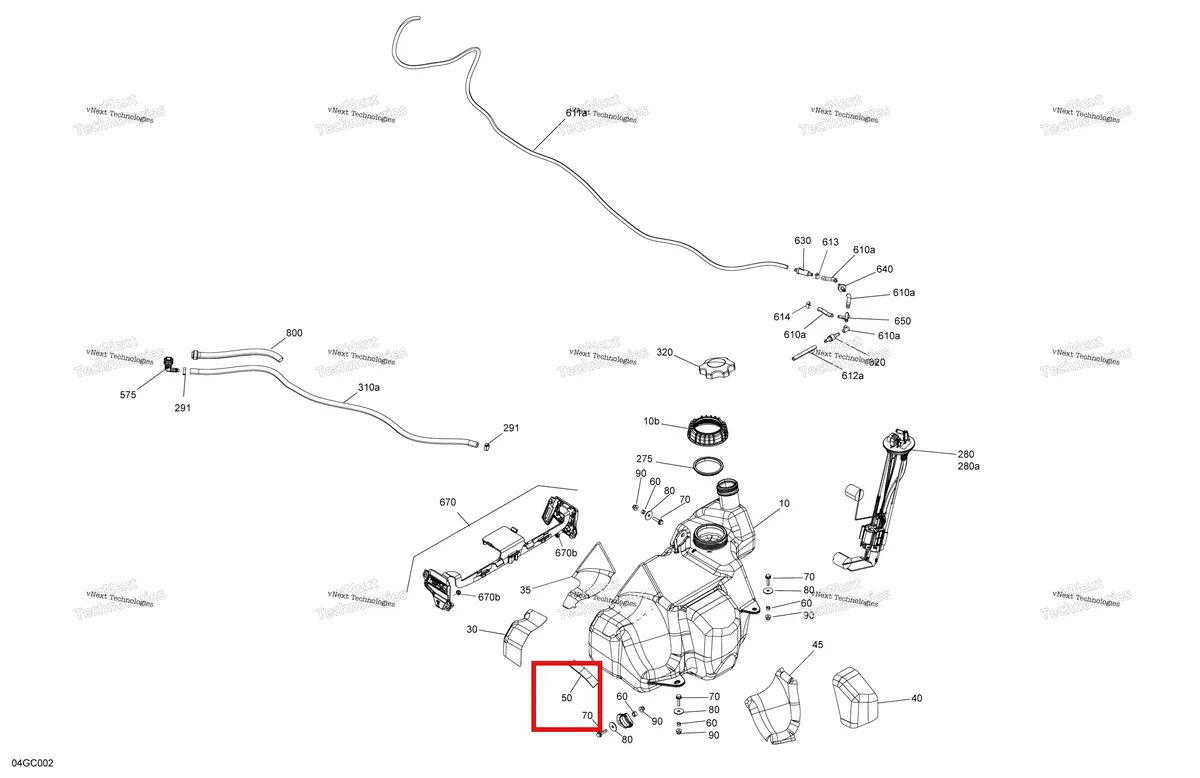 Деталь 293830172 на схеме узла 2023 Can-Am Outlander MAX 450 EFI - STD Engine - Fuel