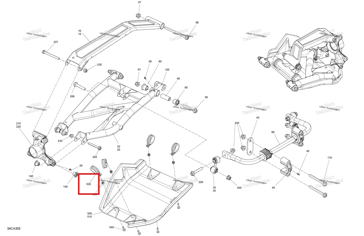 Деталь 293850121 на схеме узла 2021 Can-Am Maverick Sport 1000R - XRC Suspension - Rear - Built Before January 17Th 2021