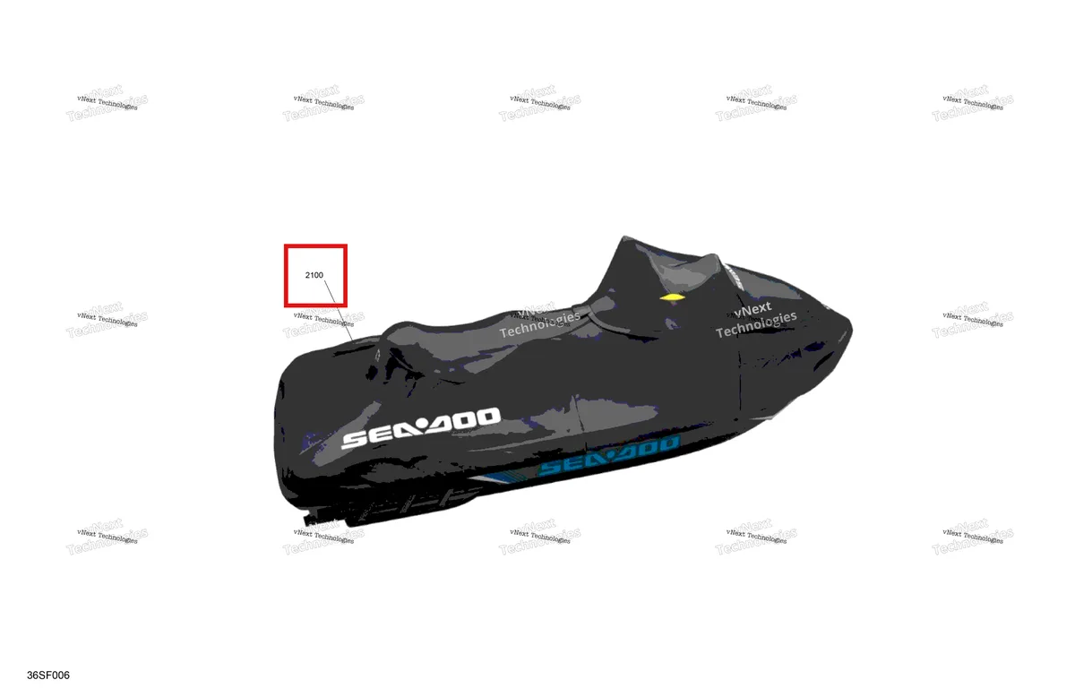 Деталь 295101377 (Trailering крышка комплект Sea-Doo GTX 325 Limited (2026) (295101377)) на схеме узла 2026 Sea-Doo GTX - 325 - LIMITED - 26TC - Hybrid White Peal - Audio Miscellaneous - Utilities