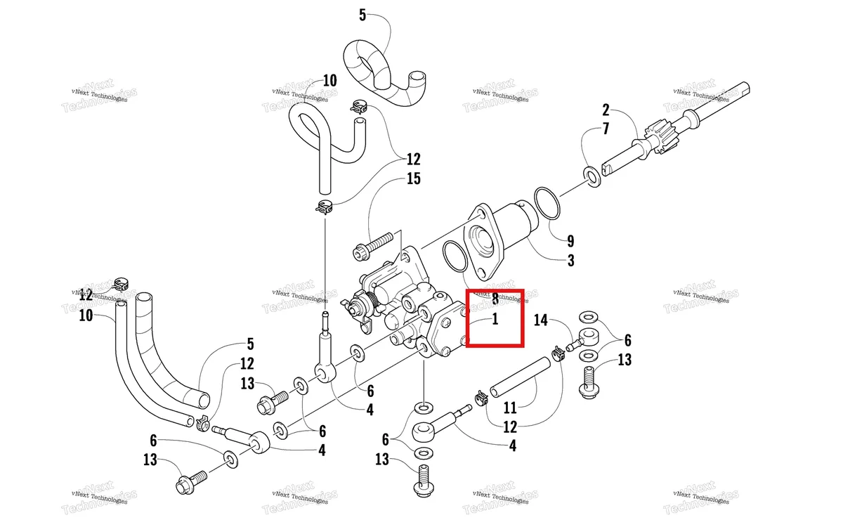 Деталь 3007-894 на схеме узла Oil Pump