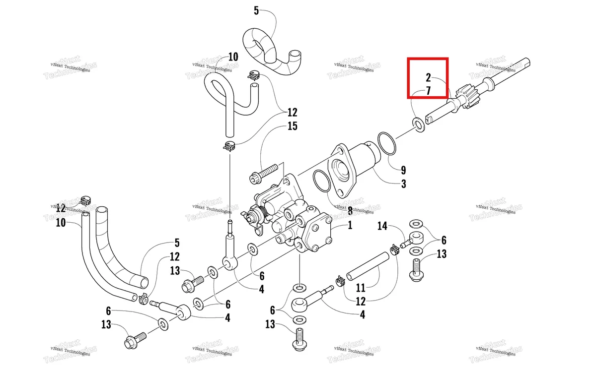 Деталь 3007-895 на схеме узла Oil Pump